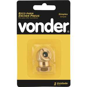 Bico simples, para encher pneus, VONDER