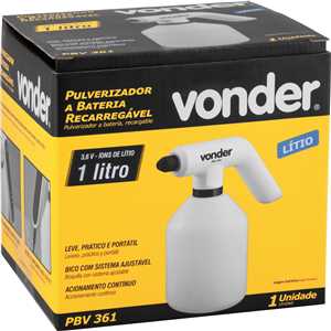 Pulverizador a bateria 3,6 V, recarregável, 1 litro, PBV 361 VONDER