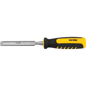 Formão chanfrado reto 1/2", com cabo em PVC, VONDER