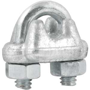Clips para cabo de aço 3/16" - 4,76 mm, pesado, encartelado, VONDER PLUS