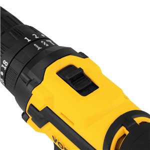 Parafusadeira/furadeira de impacto a bateria, 12 V, fonte de carregamento bivolt automática jogo com 74 acessórios, PFV 074 VONDER
