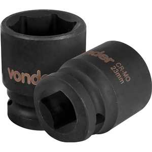 Soquete sextavado de impacto, encaixe de 1/2" x 23,0 mm, VONDER
