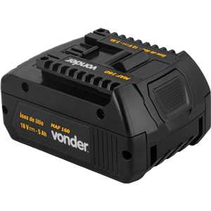 Bateria íons de lítio, 18 V, 5 Ah, para Máquina para Arquear Fita MAF 160 e MAF 190 VONDER