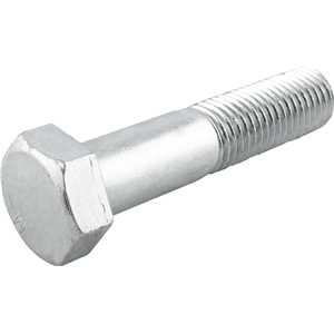 Parafuso sextavado zincado 7/8" x 4", UNC, rosca parcial, VONDER