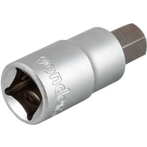 Soquete hexagonal 12 mm, encaixe de 1/2", VONDER
