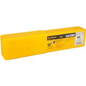 Eletrodo revestido para aço carbono, 5 kg, E6010, com 2,50 mm, VONDER