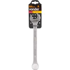 Chave combinada 23 mm, aço cromo vanádio, reta, VONDER