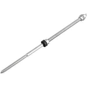 Conjunto haste M12 x 400 mm para painel solar, para madeira, VONDER