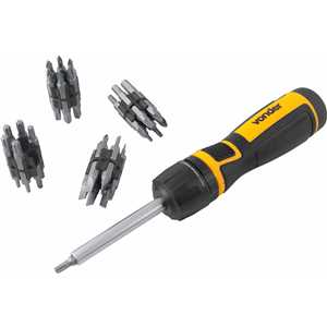 Jogo de bits/ponteiras, com 49 peças, encaixe sextavado de 1/4", VONDER