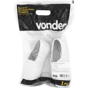 Sapato ocupacional classic, sem salto, branco, n° 34, VONDER