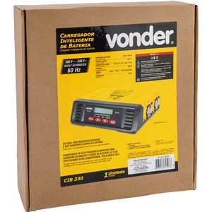 Carregador inteligente de bateria, 127 V~ - 220 V~, CIB 330 VONDER