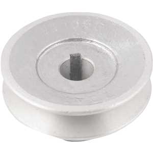 Polia de alumínio 1 canal, perfil A, 70 mm com furo de 5/8" - 15,9 mm, VONDER
