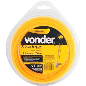 Fio de nylon, 2,0 mm x 100 m, redondo, VONDER