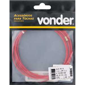 Guia espiral de Ptfe-Teflon para arames de alumínio 1,0 mm a 1,2 mm, com 3,5 m, para tochas TMV250/300/400 VONDER