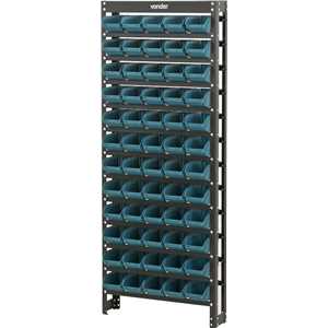 Estante metálica, com gaveteiros modelo prático azul, 60/3 VONDER