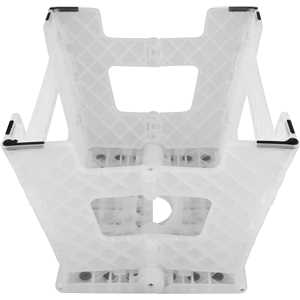 Banqueta plástica dobrável, transparente, altura 220 mm, VONDER