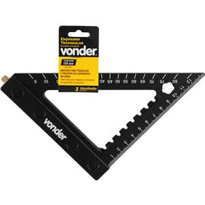 Esquadro triangular para carpintaria, 120 milímetros, VONDER