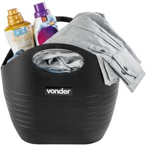 Bolsa plástica multiuso, 8,5 litros, preta, VONDER