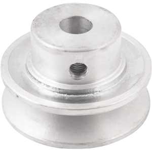 Polia de alumínio 1 canal, perfil A, 60 mm com furo de 1/2" - 12,7 mm, VONDER