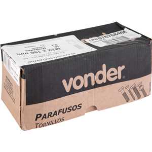 Parafuso sextavado 8.8, 22 mm x 160 mm, MA, rosca parcial, DIN 931, VONDER