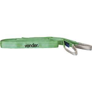 Cinta para elevação de cargas 7:1, 6,0 m, 2,0 tf, verde, CE 260, VONDER