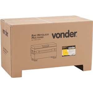 Baú metálico, multiuso, BMV 480, VONDER