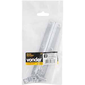 Fecho redondo 6", 152 mm, zincado, encartelado, VONDER