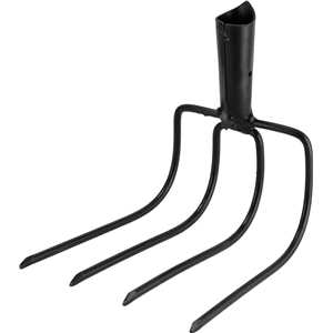 Forcado curvo, sem cabo, 4 dentes, VONDER