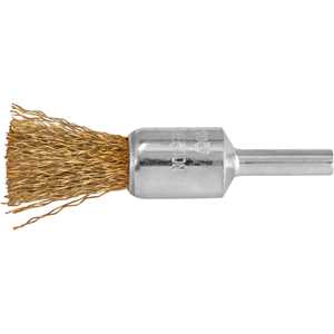 Escova de aço latonado ondulado, tipo pincel, 16 mm, VONDER