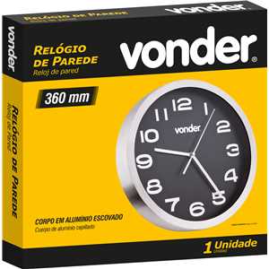 Relógio de parede 360 mm, VONDER