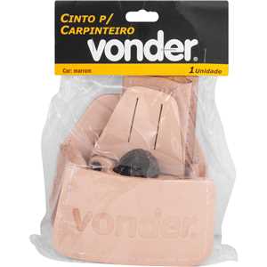Cinto para carpinteiro em couro/nylon, VONDER