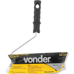 Rolo de espuma para pintura, 15 cm, com suporte, VD 975, VONDER