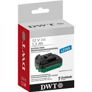 Bateria 12,0 V, íons de lítio, para PFD 120, DWT