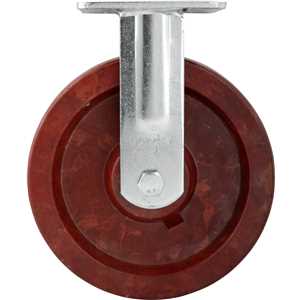 Rodízio fixo industrial 8", de celeron, marrom, VONDER