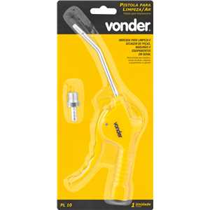 Pistola de ar para limpeza, rosca 1/4" NPT, com gatilho, PL 10, VONDER
