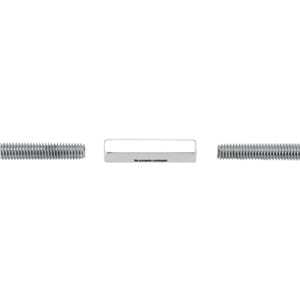 Barra roscada zincada branca 1/4", rosca UNC, com 3 metros, VONDER
