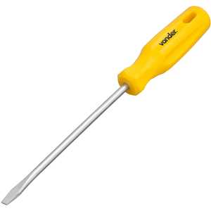 Chave de fenda 1/4" x 6", aço cromo vanádio, com ponta magnetizada, VONDER