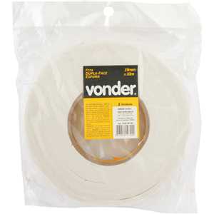 Fita dupla face, espuma, 19 mm x 10,0 m, VONDER
