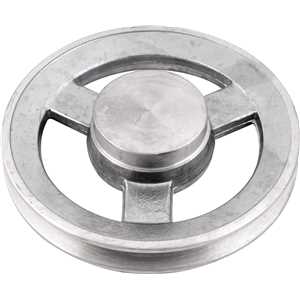 Polia de alumínio 1 canal, perfil A, 150 mm, sem furo VONDER