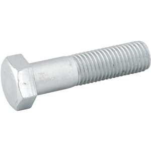 Parafuso sextavado zincado 7/8" x 3.1/2", UNC, rosca parcial, VONDER