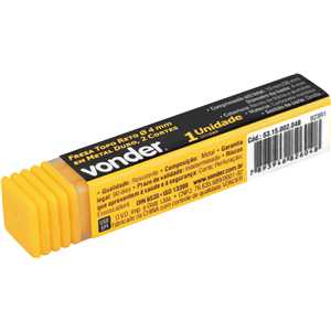 Fresa topo 4,0 mm, em metal duro, 2 cortes, VONDER