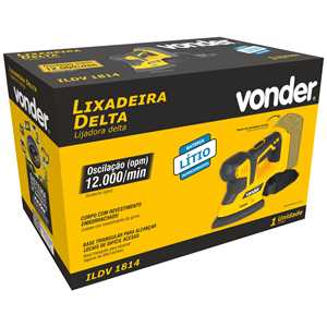 Lixadeira delta, bateria intercambiável de 18 V, sem bateria e sem carregador, ILDV 1814 VONDER