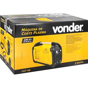Máquina de corte plasma CUT 40, monofásica 220 V~, VONDER
