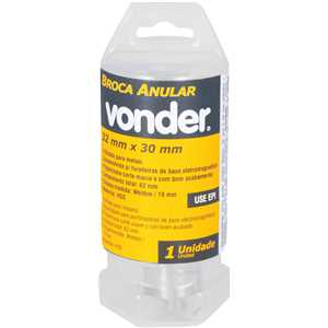Broca anular, encaixe Weldon, 32 mm x 30 mm VONDER