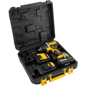 Chave de impacto, bateria 18V, encaixe de 1/2", carregador bivolt, CIV 180B, VONDER