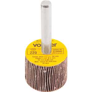 Roda de lixa 25 mm x 20 mm com haste, grão 220 VONDER