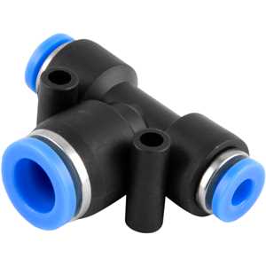 Conexão rápida tipo T de redução, com 1 entrada de 8,0 mm e 2 entradas de 4,0 mm, VONDER