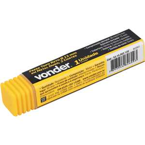 Fresa topo 12,0 mm, em metal duro, 2 cortes, VONDER