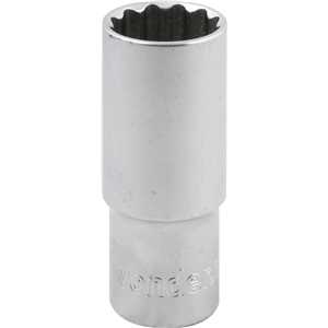 Soquete estriado longo, com encaixe de 1/2", 27 mm, VONDER