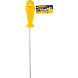 Chave phillips 1/4" x 8", aço cromo vanádio, VONDER